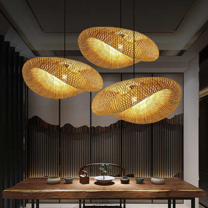 Handcrafted Woven Pendant Light