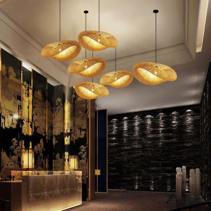 Handcrafted Woven Pendant Light