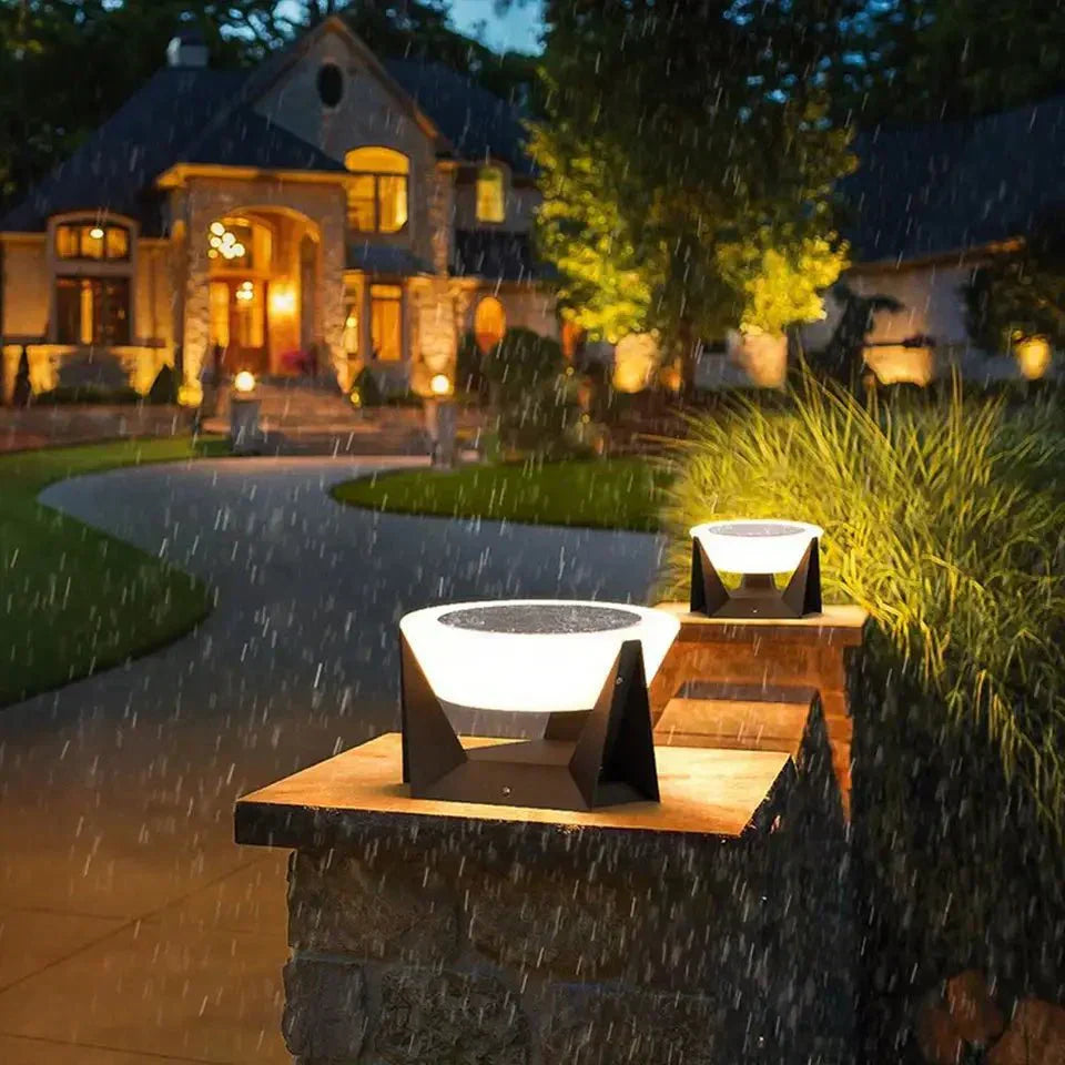 Elegant Solar Outdoor Light – Modern LED Solar Lamp for Terrace and Garden