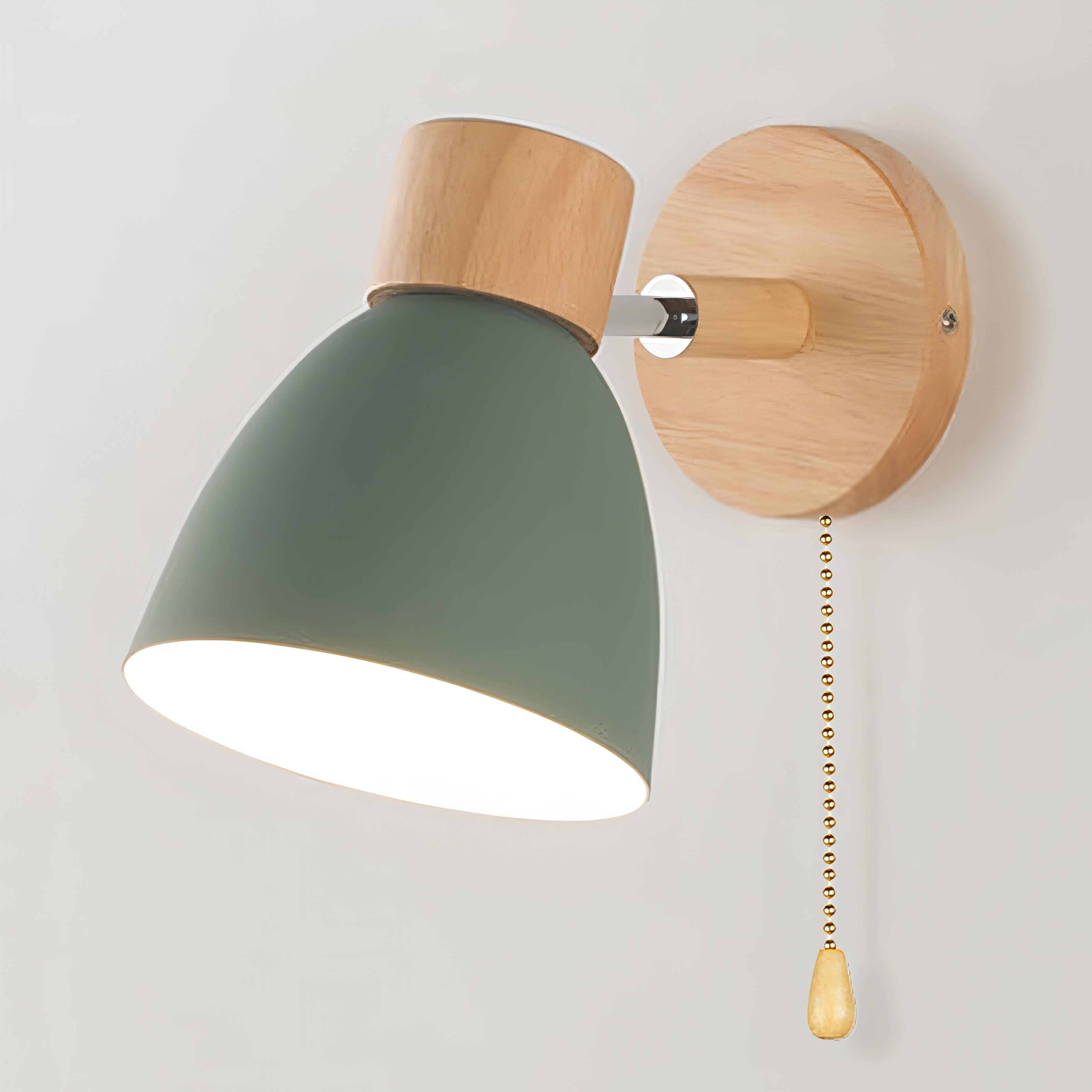 Scandinavian Wall Lights with Pull Switch