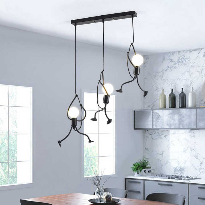 Playful Doll-Shaped Pendant Lamp