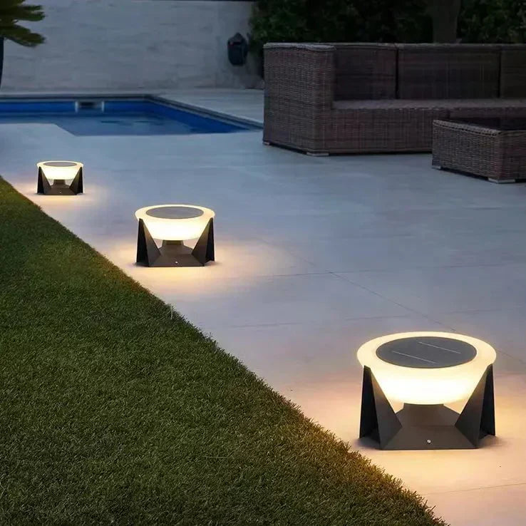 Elegant Solar Outdoor Light – Modern LED Solar Lamp for Terrace and Garden