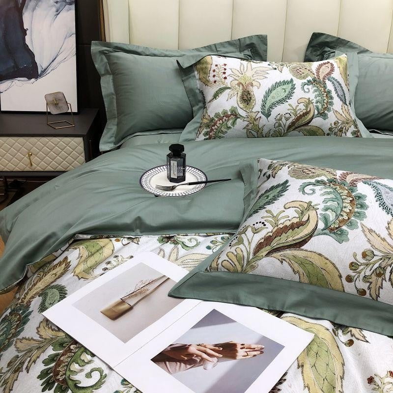 Reversible Bedding Set Made of Egyptian Cotton – Bright Colours and Luxury for Maximum Sleep Comfort