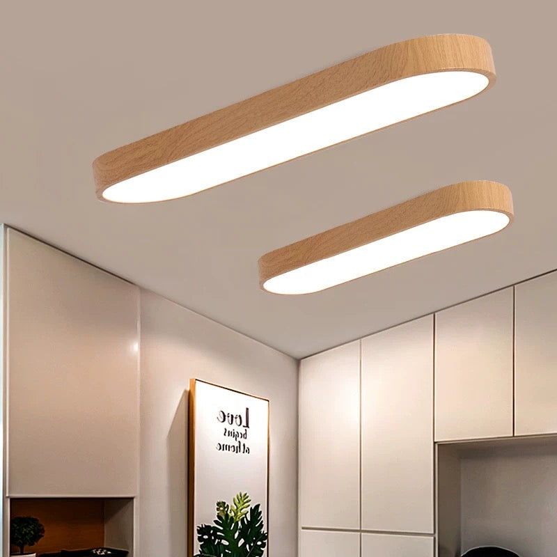 Modern Oval LED Flush Ceiling Fixture