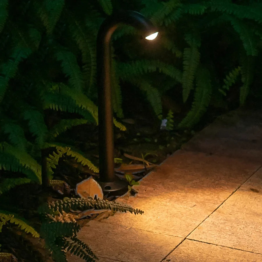 Solar LED Arch Light for Gardens and Pathways - Modern Outdoor Lighting, Waterproof, Energy-Saving