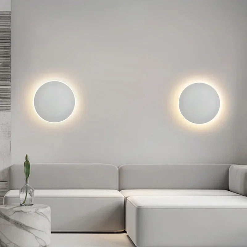 Modern LED Wall Lamp Round for Indoor - Stylish Wall Lighting