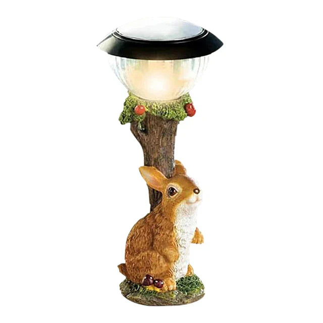 Solar-Powered Garden Light with Animal Figurine – Decorative LED Outdoor Lamp for Garden and Terrace