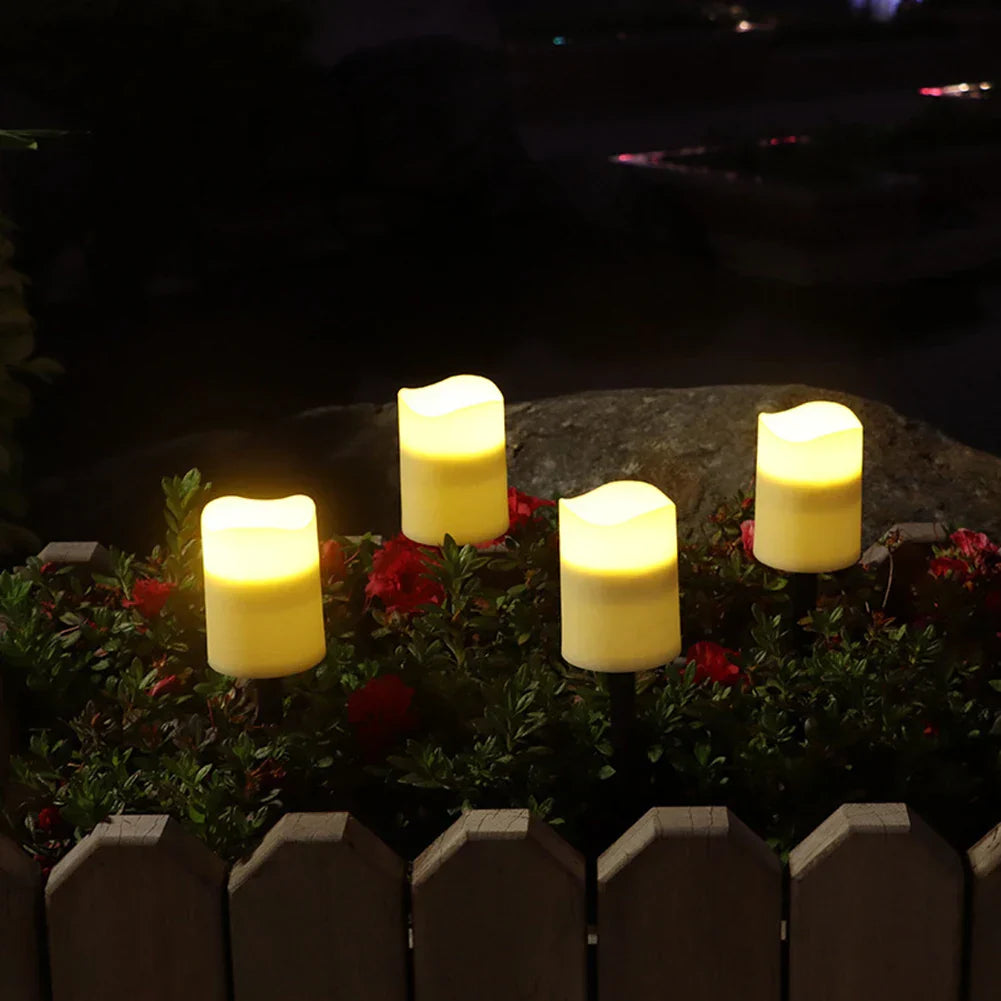 Solar-Powered LED Candles for Outdoors – Weatherproof Solar Lamps in Candle Design