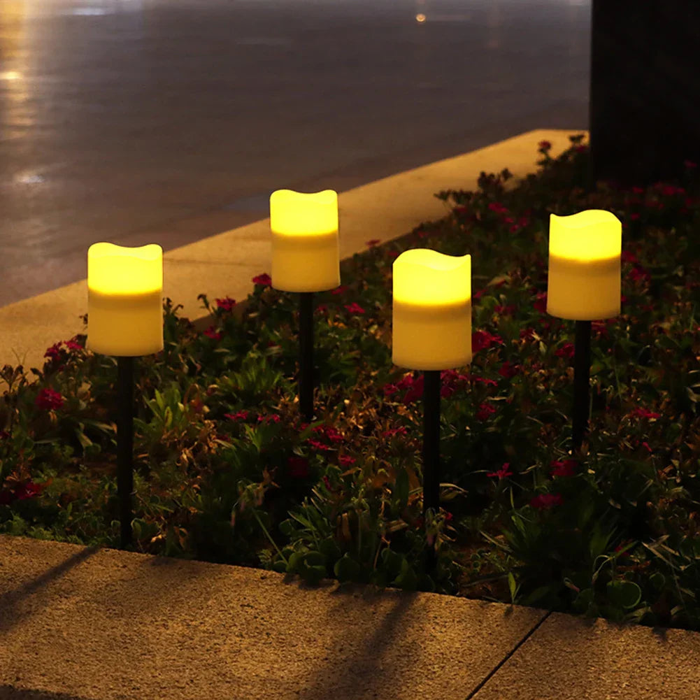 Solar-Powered LED Candles for Outdoors – Weatherproof Solar Lamps in Candle Design