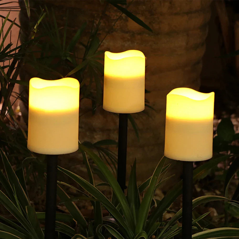 Solar-Powered LED Candles for Outdoors – Weatherproof Solar Lamps in Candle Design