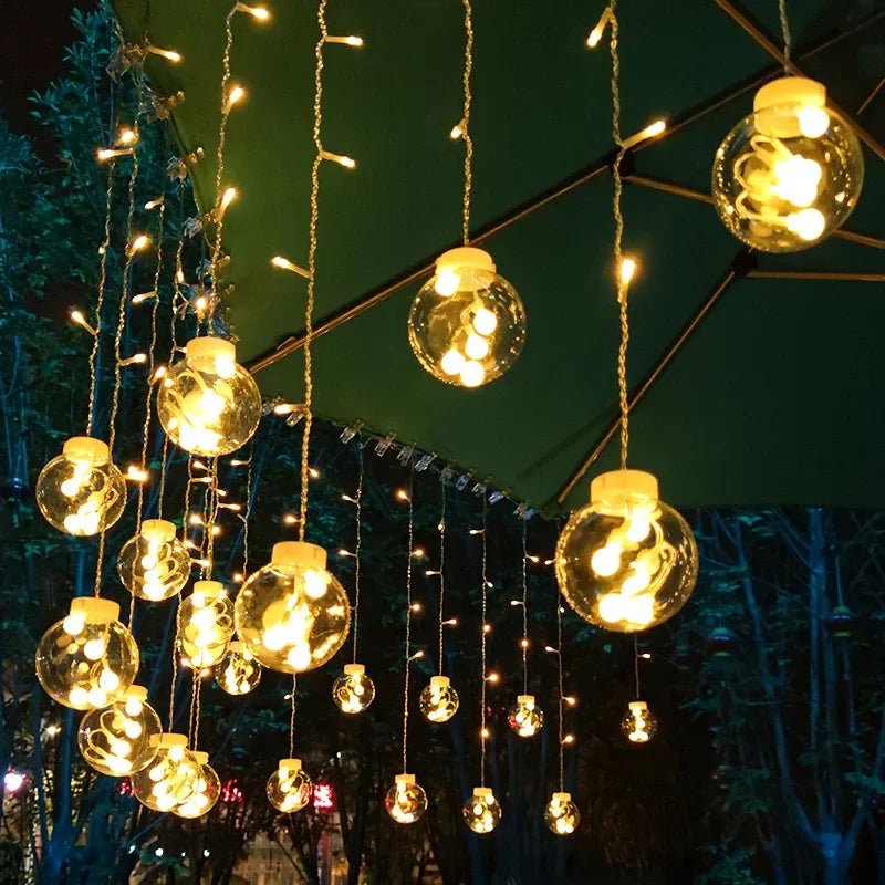 Waterproof LED String Lights for Outdoors, IP65 Solar String Lights Outdoor, Decorative Christmas Lighting