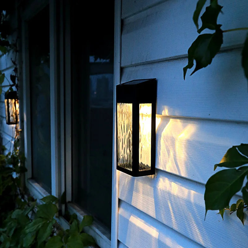 Solar-Powered Outdoor Wall Light – Energy-Saving LED Wall Lamp for Garden and Terrace