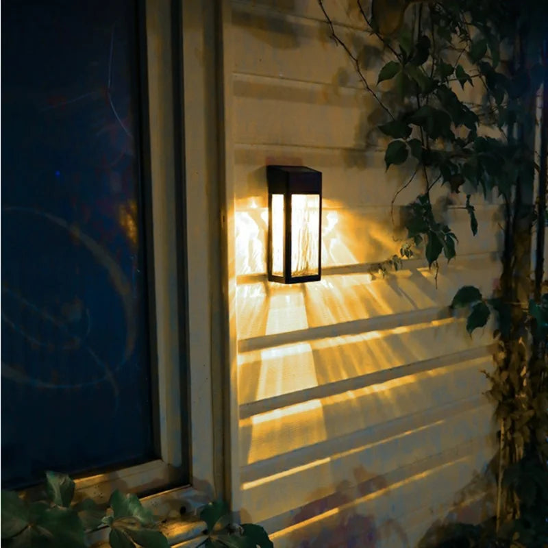 Solar-Powered Outdoor Wall Light – Energy-Saving LED Wall Lamp for Garden and Terrace