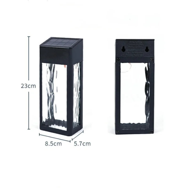 Solar-Powered Outdoor Wall Light – Energy-Saving LED Wall Lamp for Garden and Terrace