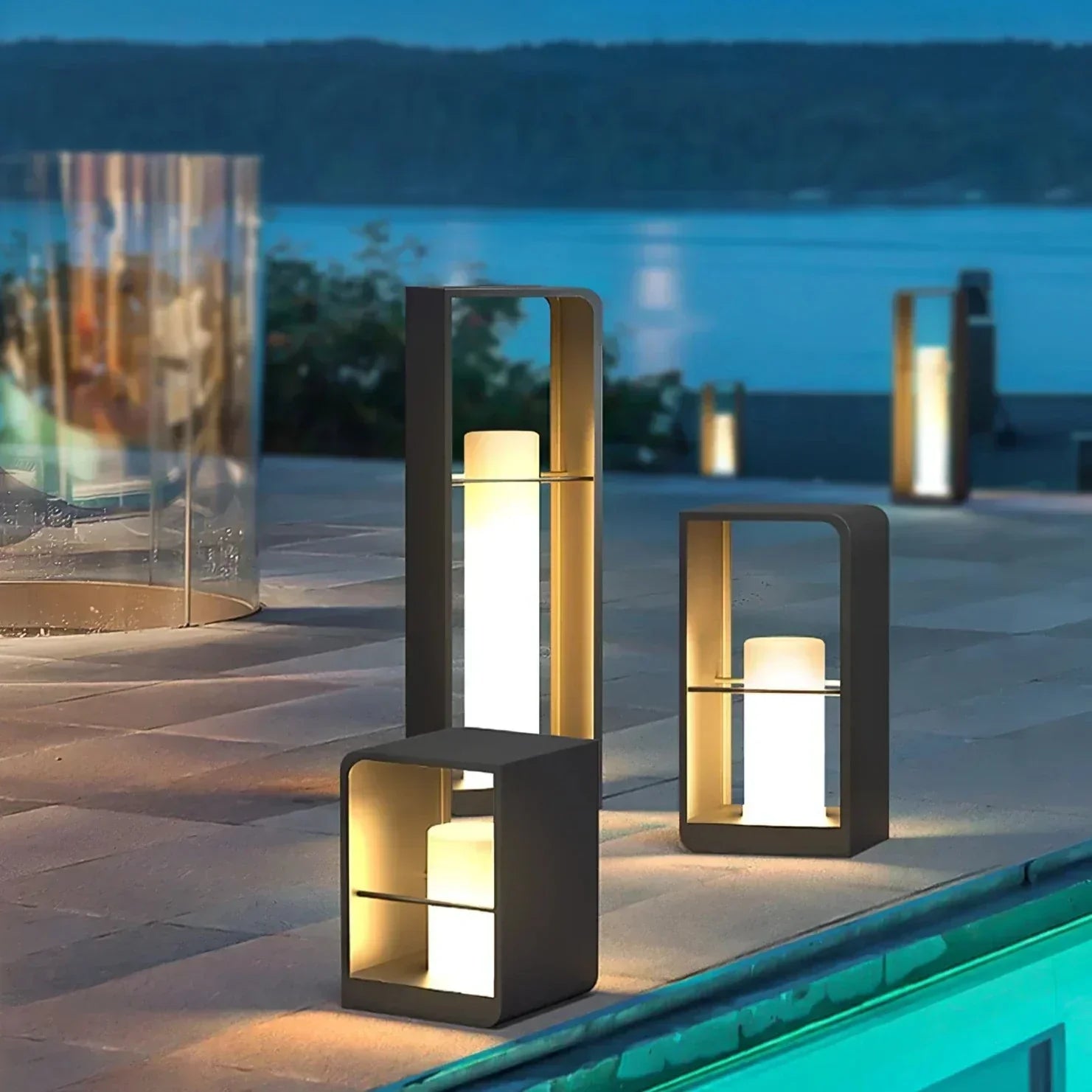 Solar-Powered Garden Lantern – Weatherproof LED Outdoor Light for Patio and Garden