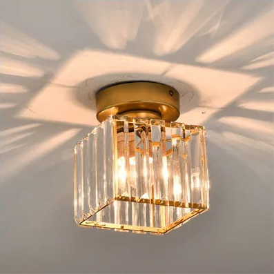 Crystal Ceiling Light – Luxury Lampshade Made of Crystal for Hallway and Living Room