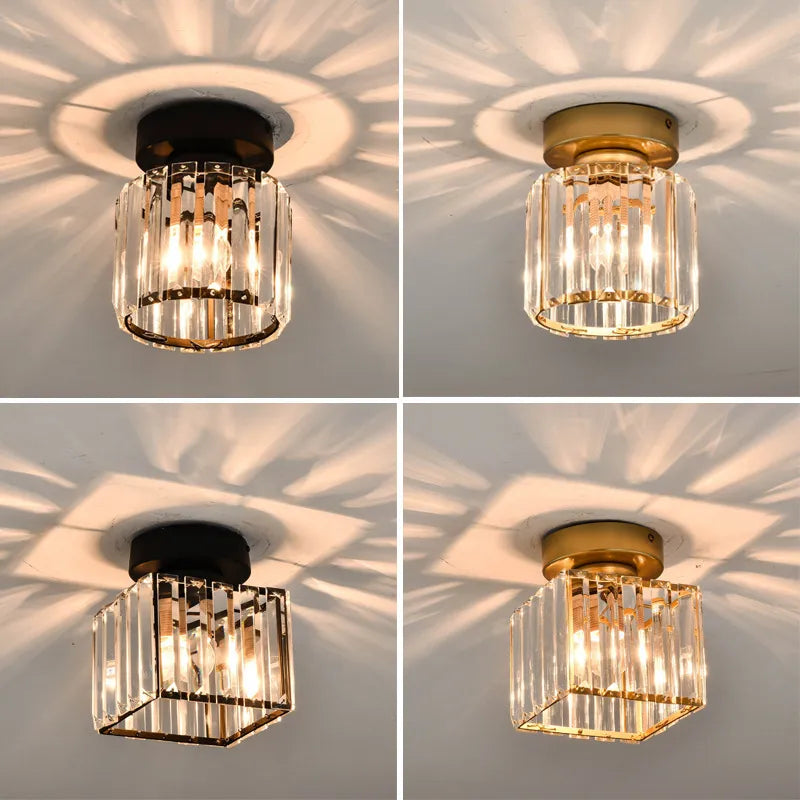 Crystal Ceiling Light – Luxury Lampshade Made of Crystal for Hallway and Living Room