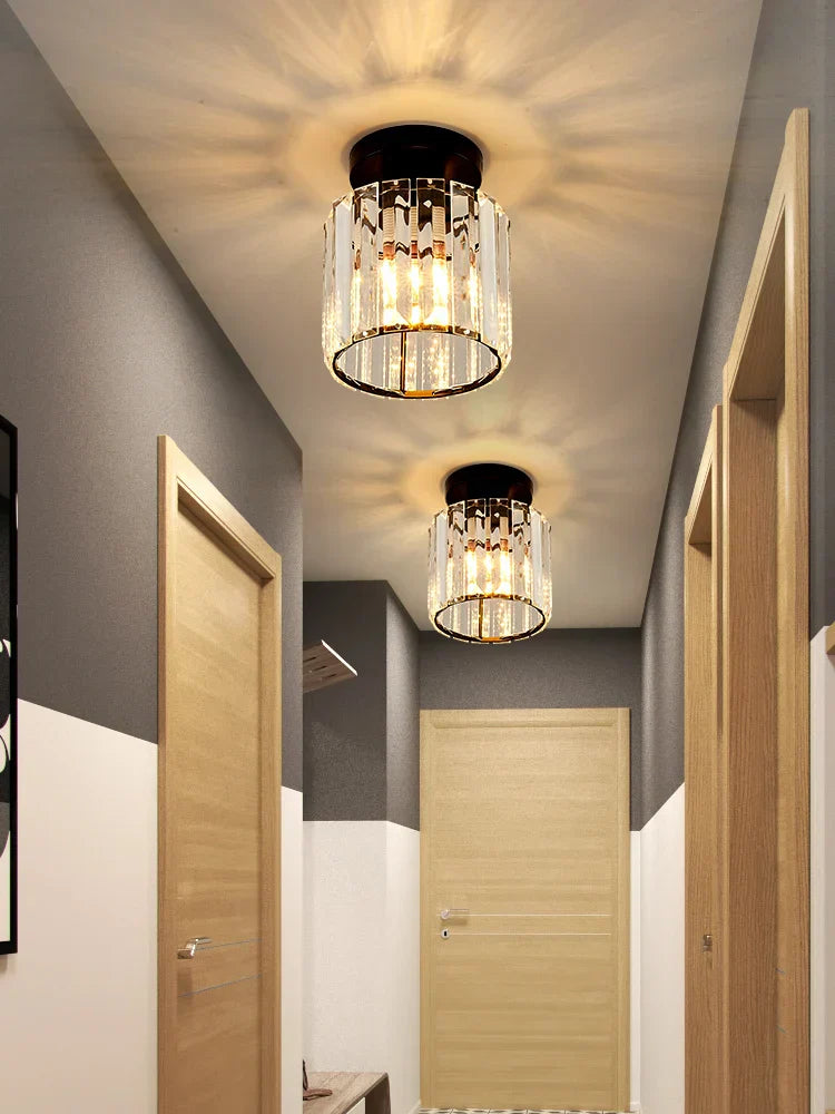 Crystal Ceiling Light – Luxury Lampshade Made of Crystal for Hallway and Living Room