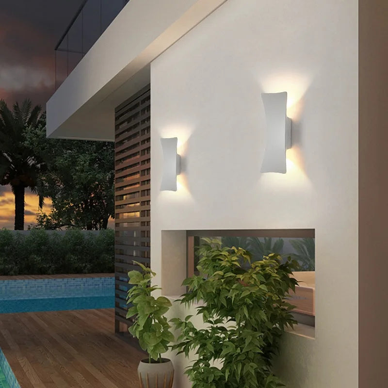 Minimalist LED Outdoor Wall Light, Modern Waterproof Wall Lighting for Terrace and Garden