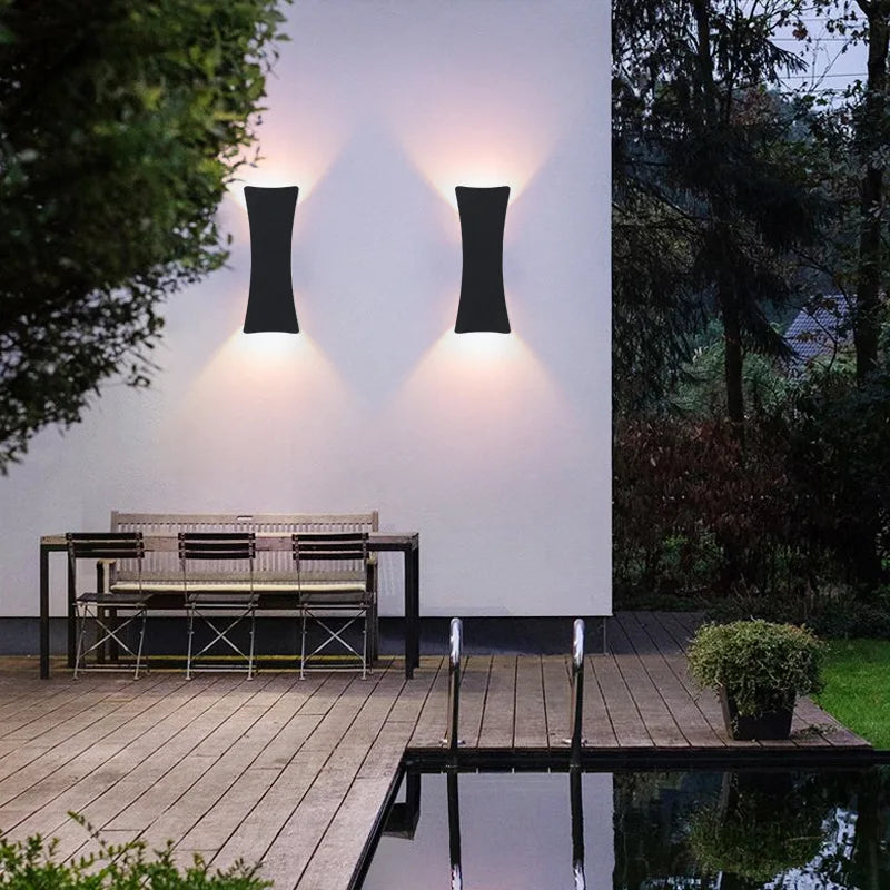 Minimalist LED Outdoor Wall Light, Modern Waterproof Wall Lighting for Terrace and Garden