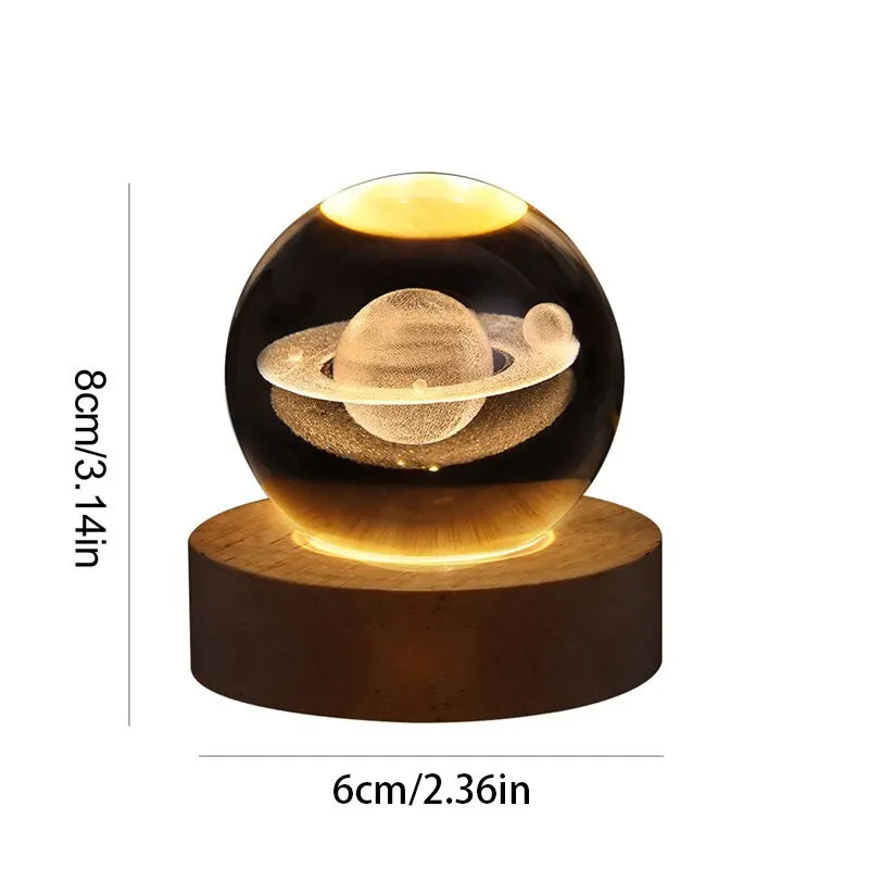 Solar System Table Lamp – LED Light with Planet Design for Living Spaces