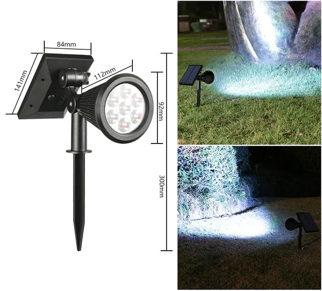 Solar LED Garden Spotlight for Path Lighting - Slim, Weatherproof & Energy Efficient