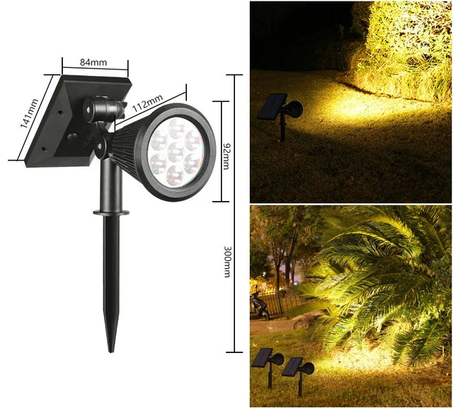 Solar LED Garden Spotlight for Path Lighting - Slim, Weatherproof & Energy Efficient