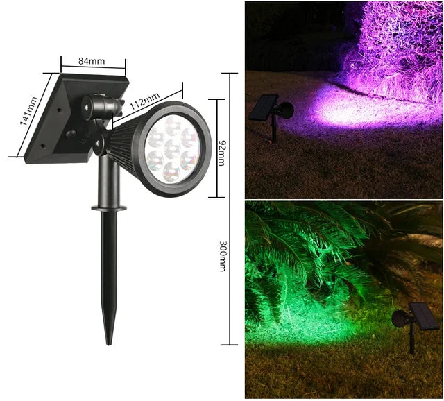 Solar LED Garden Spotlight for Path Lighting - Slim, Weatherproof & Energy Efficient