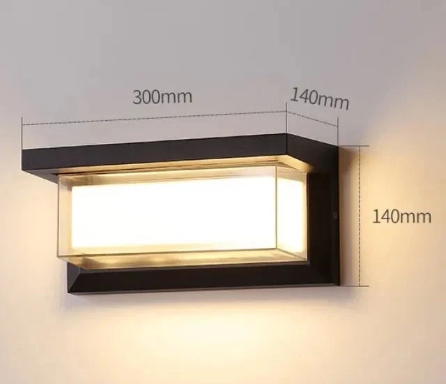 Modern Wall Light for Outdoors – Weatherproof LED Outdoor Lamp for Terrace & Garden