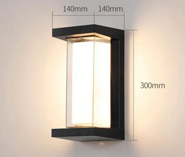 Modern Wall Light for Outdoors – Weatherproof LED Outdoor Lamp for Terrace & Garden