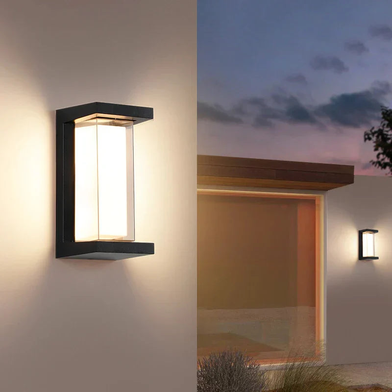 Modern Wall Light for Outdoors – Weatherproof LED Outdoor Lamp for Terrace & Garden