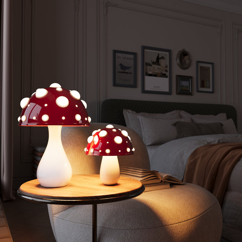 Retro Mushroom-Style LED Table Lamp