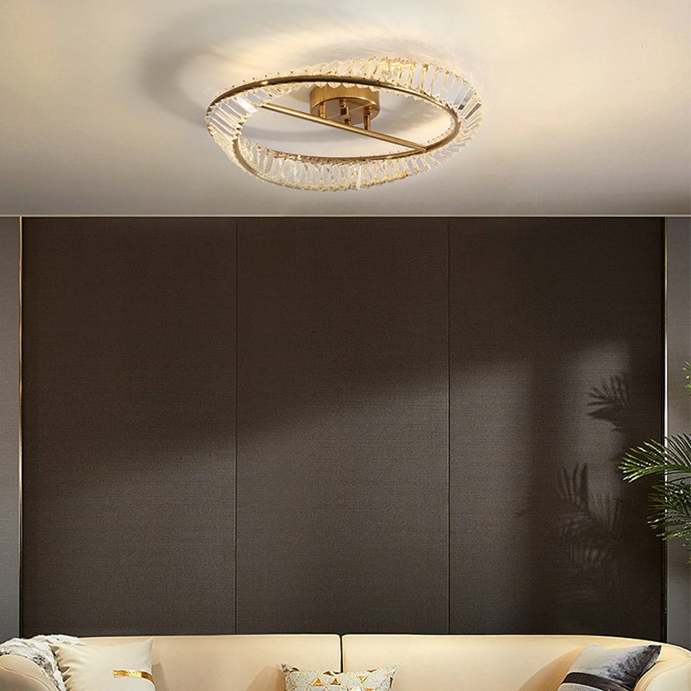 Crystal LED Round Ceiling Light