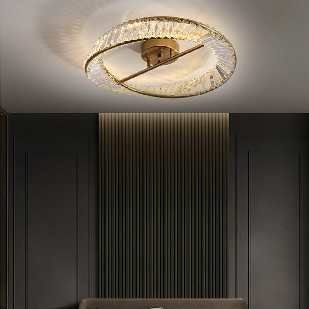 Crystal LED Round Ceiling Light