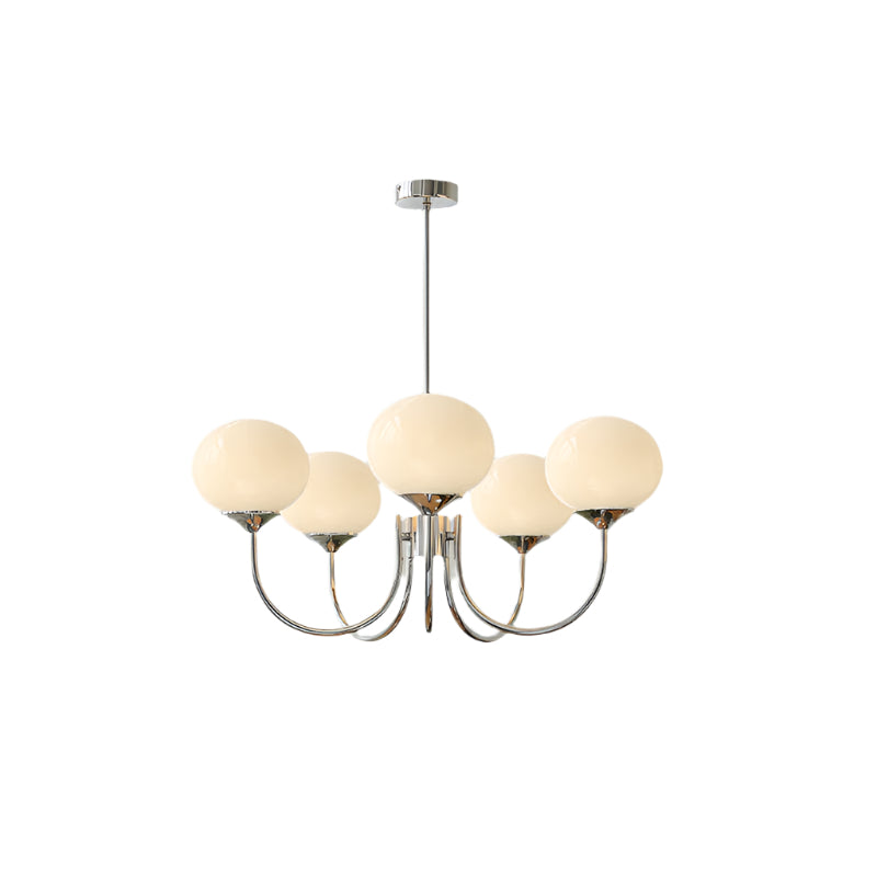 Variant image for Modern Pink Glass Ceiling Light Fixture - Stylish Dining Room Pendant Lamp-12