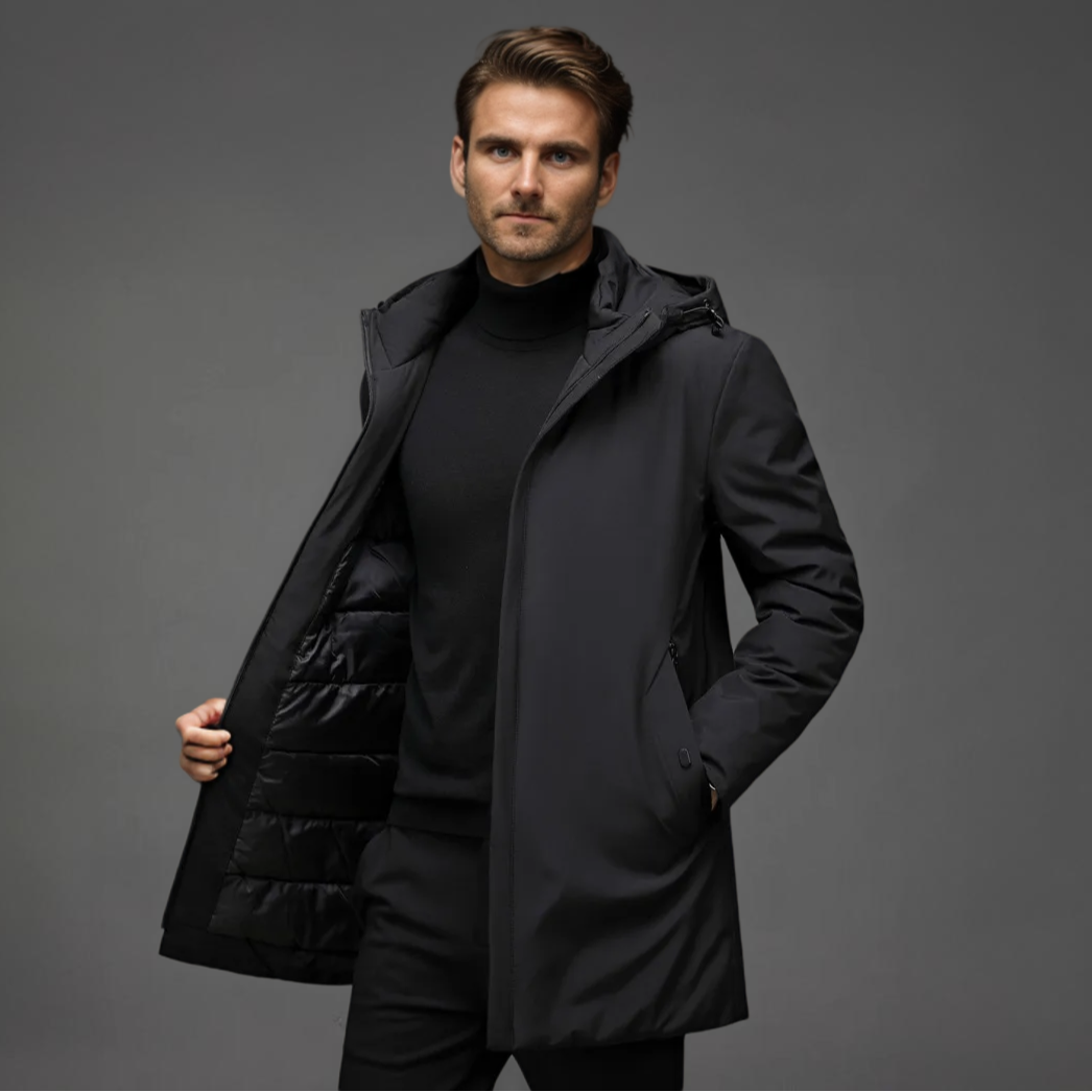 Men's Warm Winter Jacket | Hooded