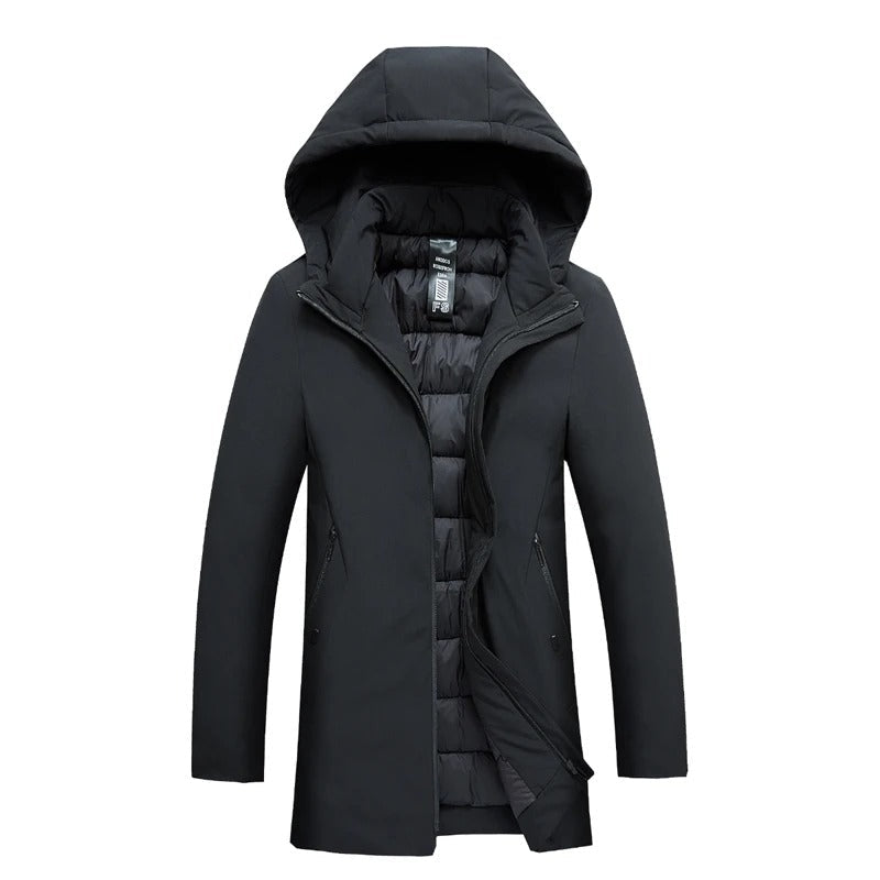 Men's Warm Winter Jacket | Hooded