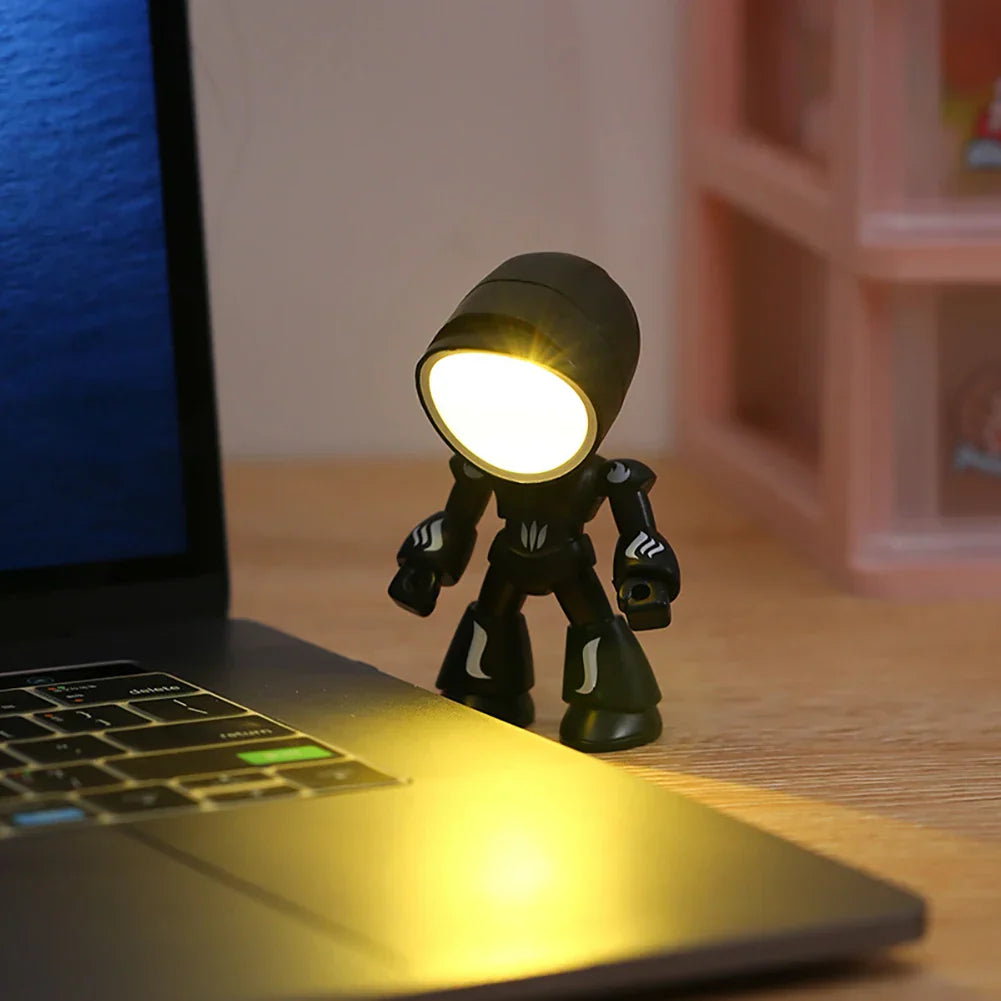 Cute Robot Table Lamp – Creative LED Light for Children's Room and Desk