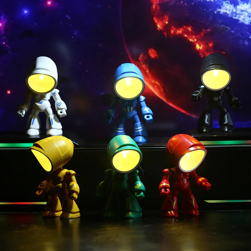 Cute Robot Table Lamp – Creative LED Light for Children's Room and Desk