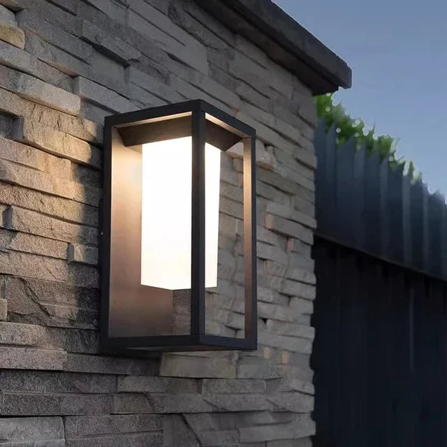 Modern LED Wall Light for Outdoor Use, Energy-Saving and Weatherproof