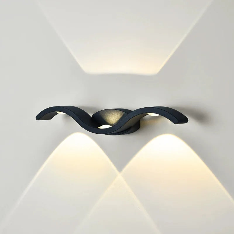 Modern LED Wall Light for Outdoor Use - Weatherproof and Energy-Saving Wall Lighting, Ideal for House Facades and Patios