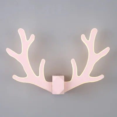 Colourful Antler Wall Lamp for Children's Room – Creative LED Wall Light in Animal Design