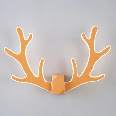 Colourful Antler Wall Lamp for Children's Room – Creative LED Wall Light in Animal Design