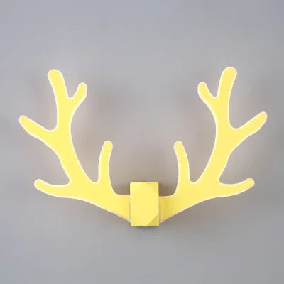 Colourful Antler Wall Lamp for Children's Room – Creative LED Wall Light in Animal Design