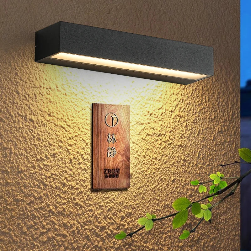 Modern LED Wall Light for Outdoor Use - Weatherproof, Energy-Saving, Ideal for Garden and Terrace