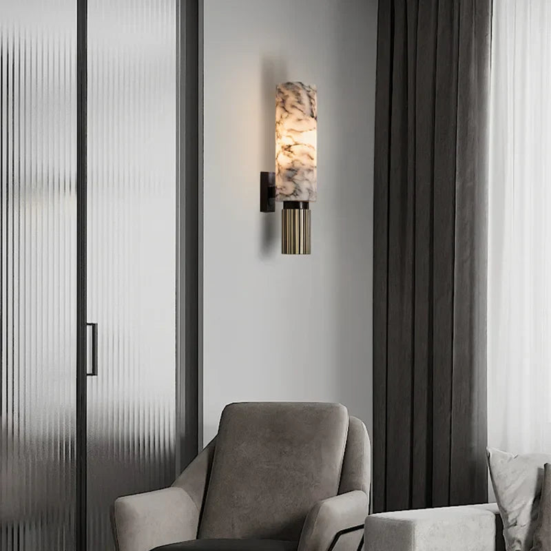 Modern Marble Wall Light – Designer Wall Lamp for Stylish Interiors