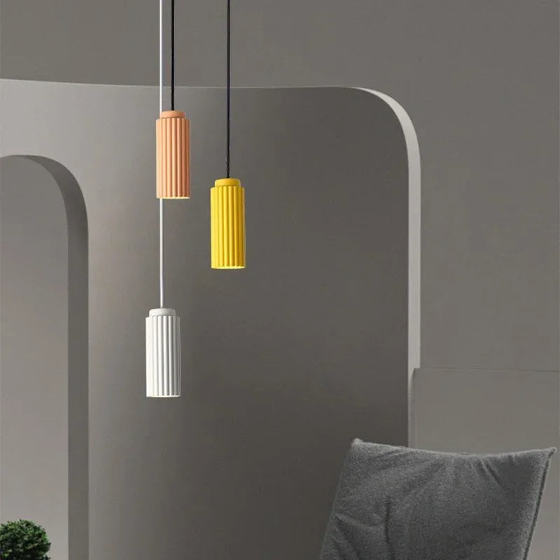 Scandinavian LED Pendant Light, Minimalist Hanging Lamp for Dining Room & Kitchen