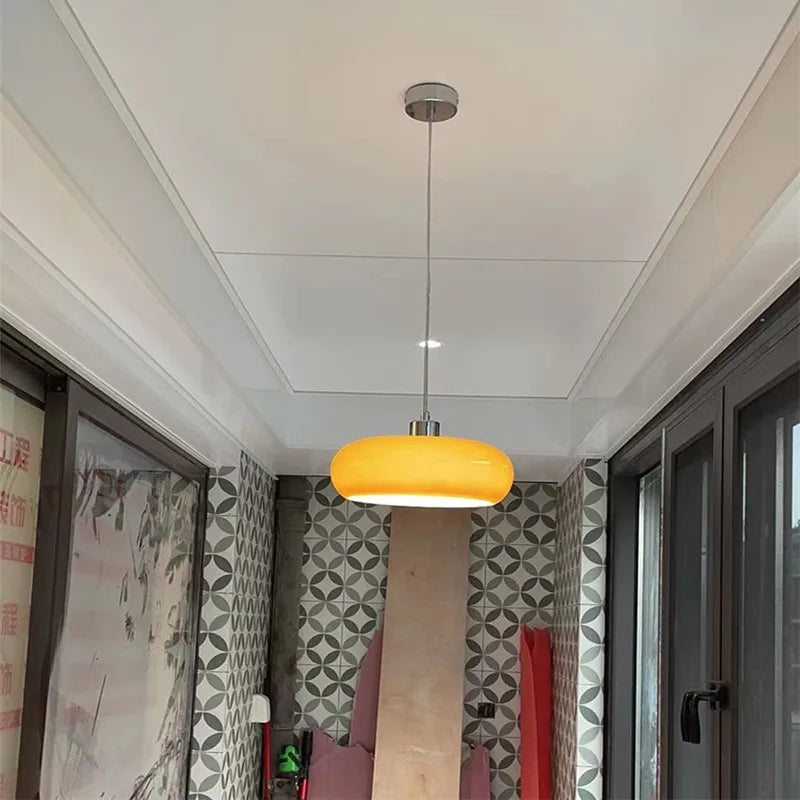 Round Pendant Light – Modern Hanging Lamp for Kitchen or Hallway