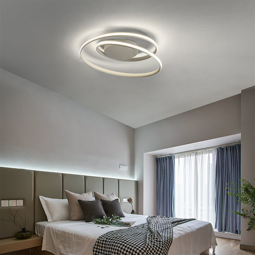 Minimalist Industrial-Style Flush Ceiling Fixture