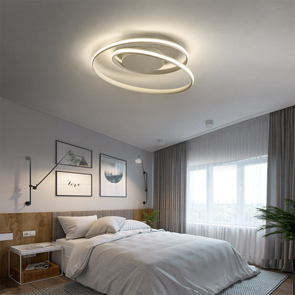 Minimalist Industrial-Style Flush Ceiling Fixture